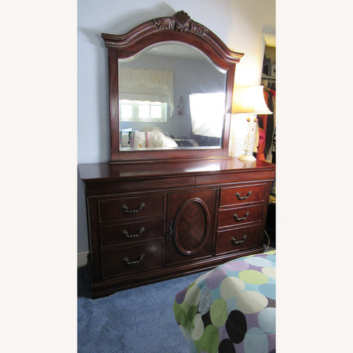 Used Mint Davis International Dresser & Mirror for sale on AptDeco