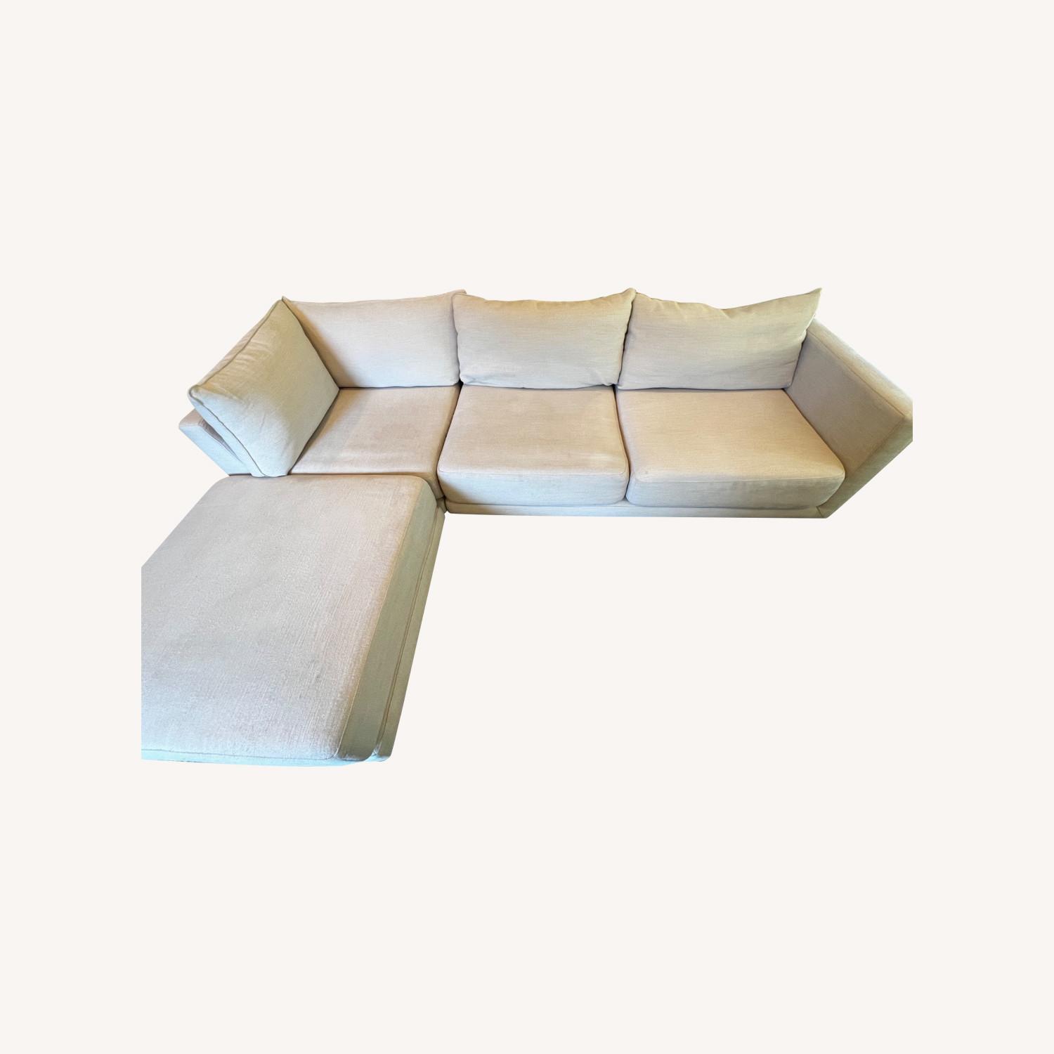 West Elm Melbourne Sofa Performance Coastal Linen - image-0