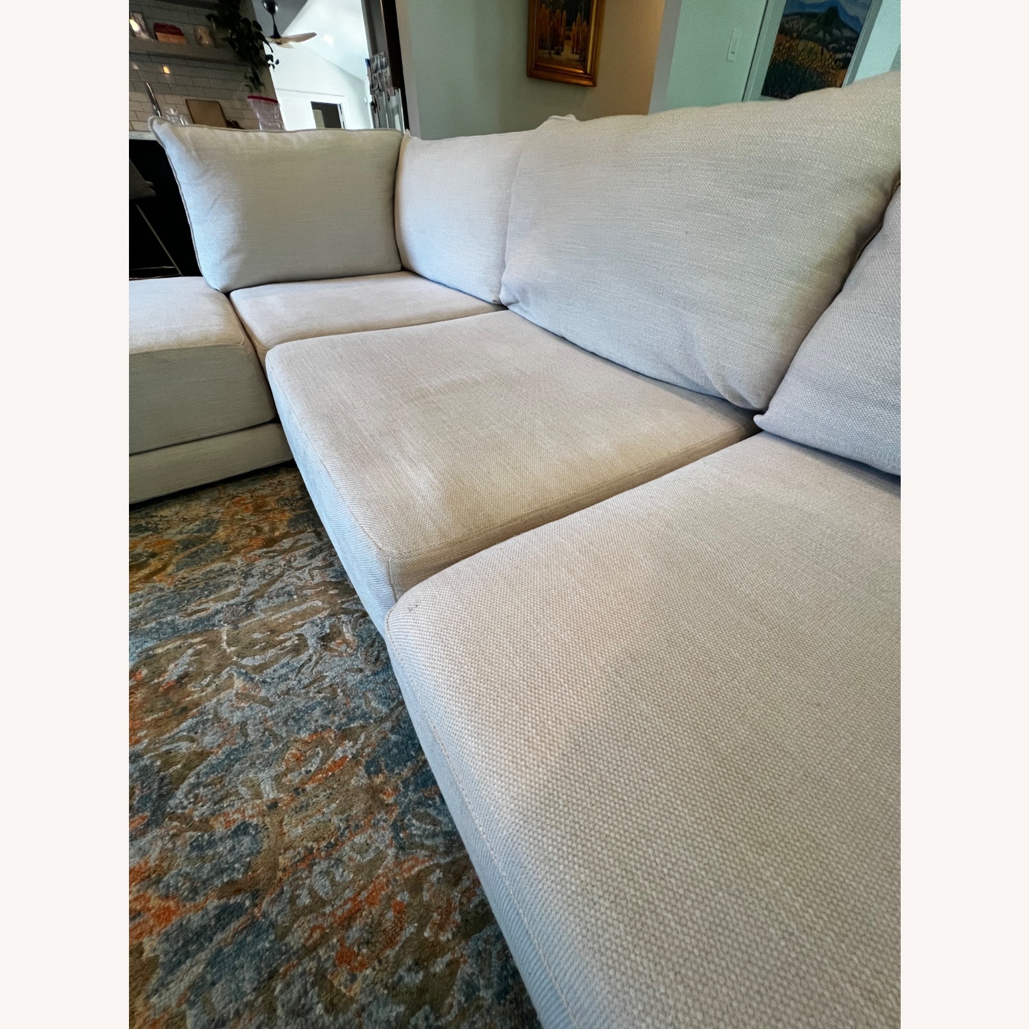 West Elm Melbourne Sofa Performance Coastal Linen - image-7