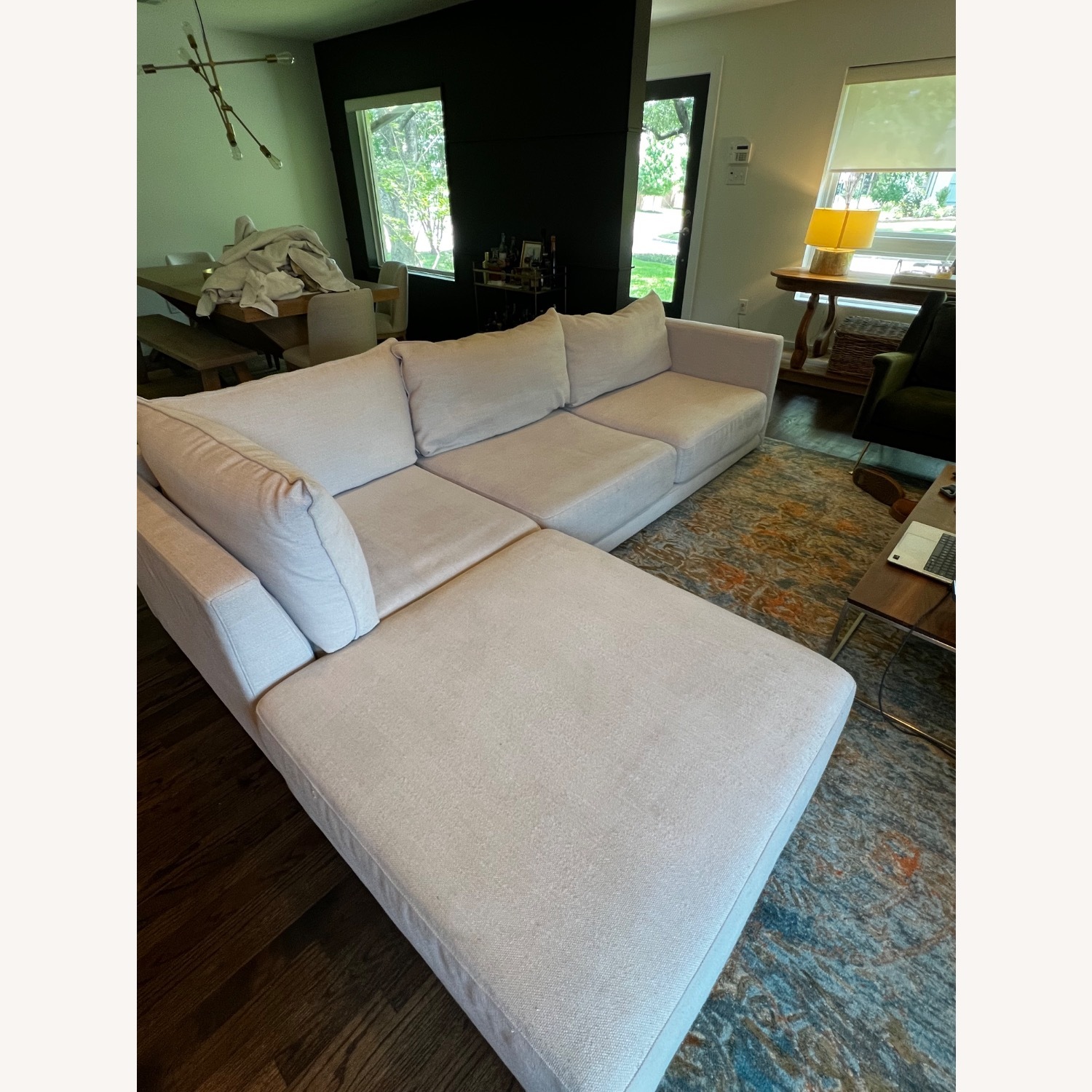 West Elm Melbourne Sofa Performance Coastal Linen - image-8