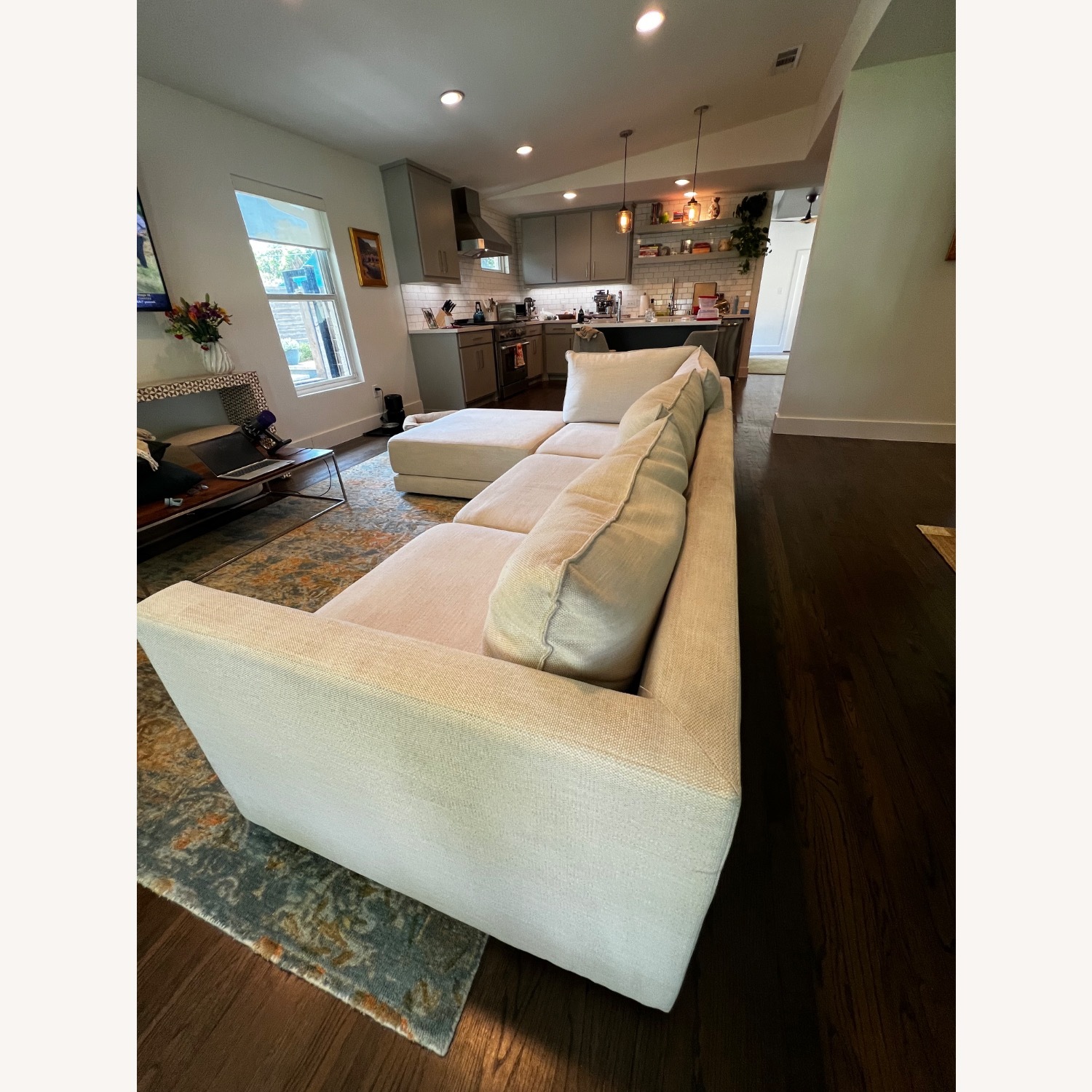 West Elm Melbourne Sofa Performance Coastal Linen - image-6