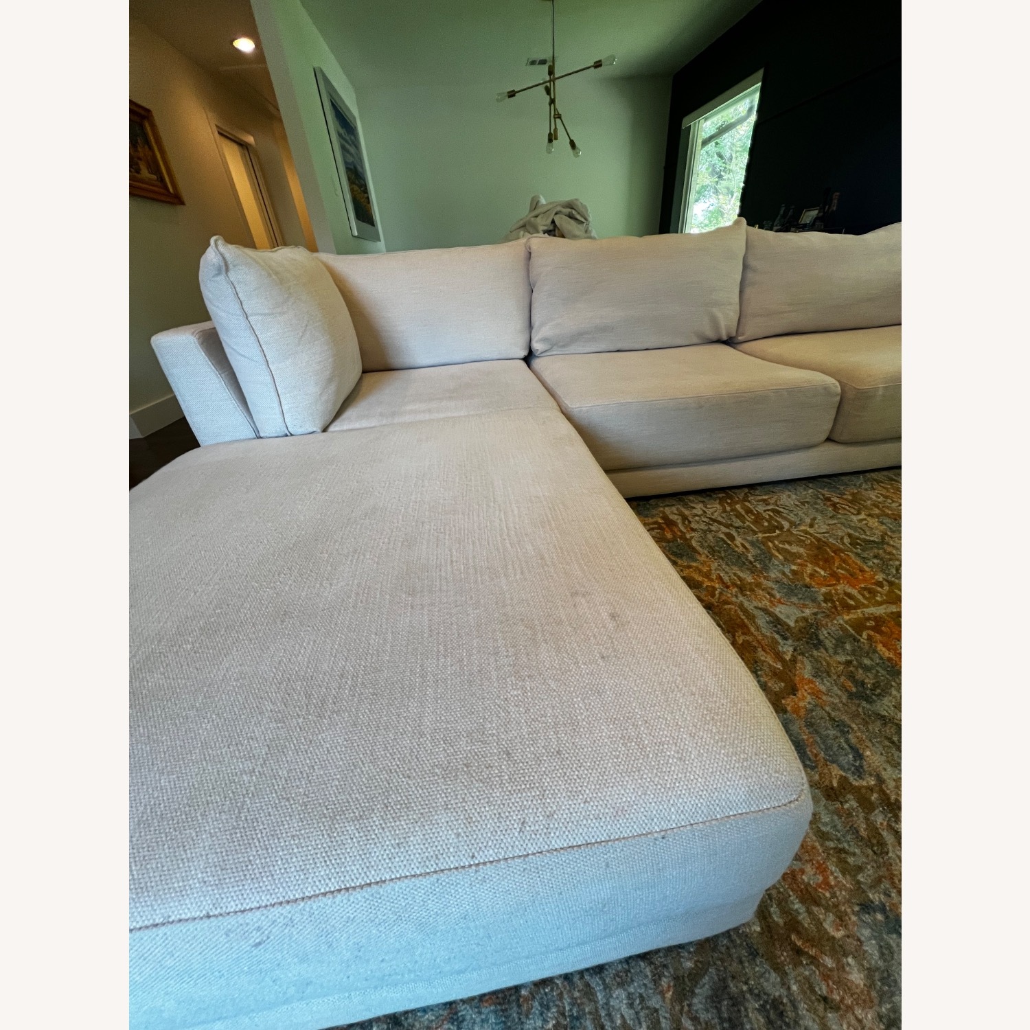 West Elm Melbourne Sofa Performance Coastal Linen - image-4