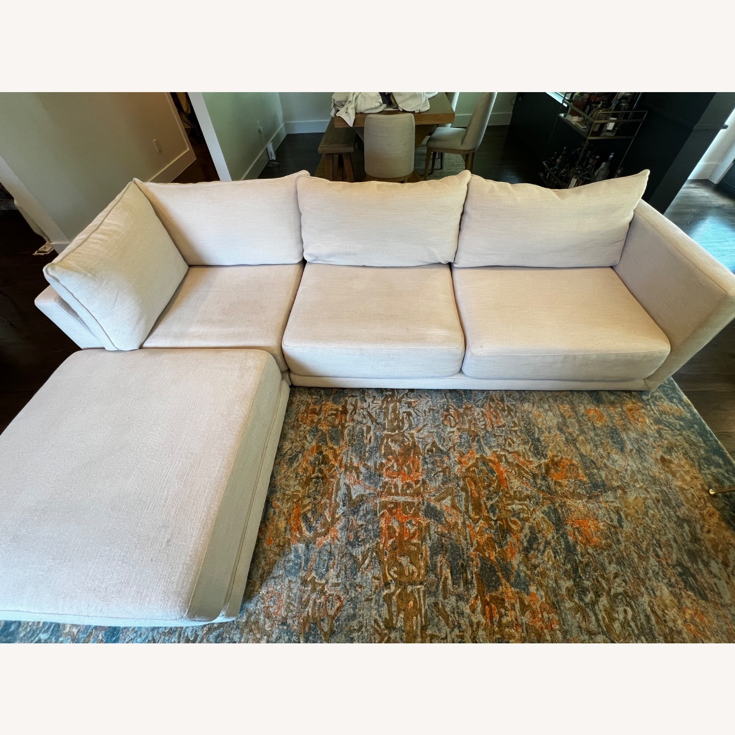 West Elm Melbourne Sofa Performance Coastal Linen - image-1