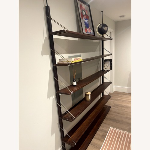 Used Floating Wooden Wall Shelves Set of 2 for sale on AptDeco