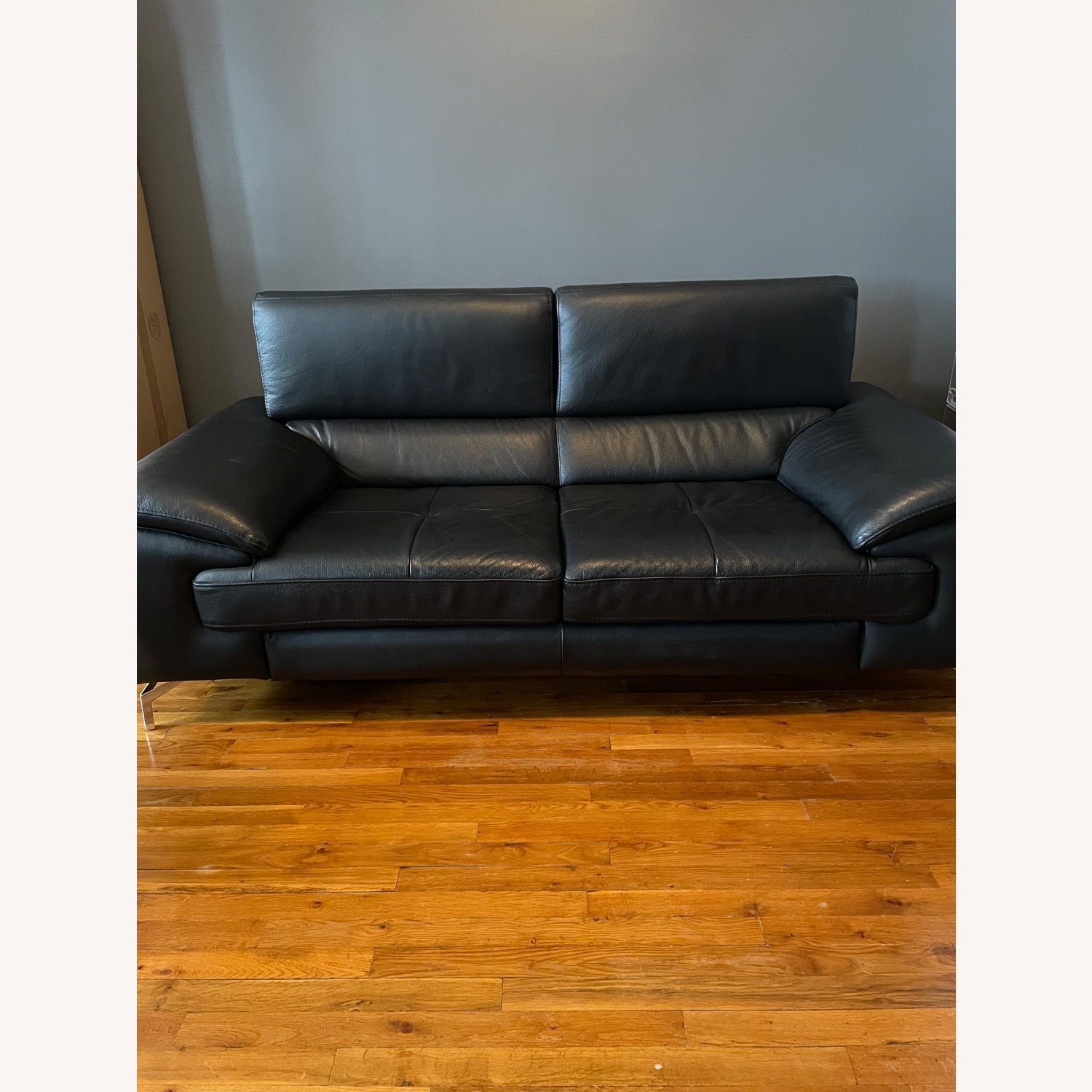 Italian Leather Sofa - image-1