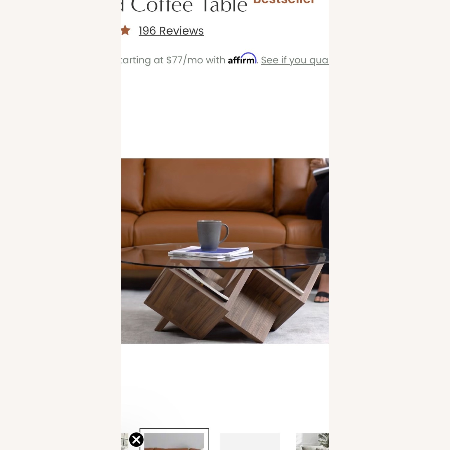 Castlery Cupid Geometric Storage Coffer Table - image-1