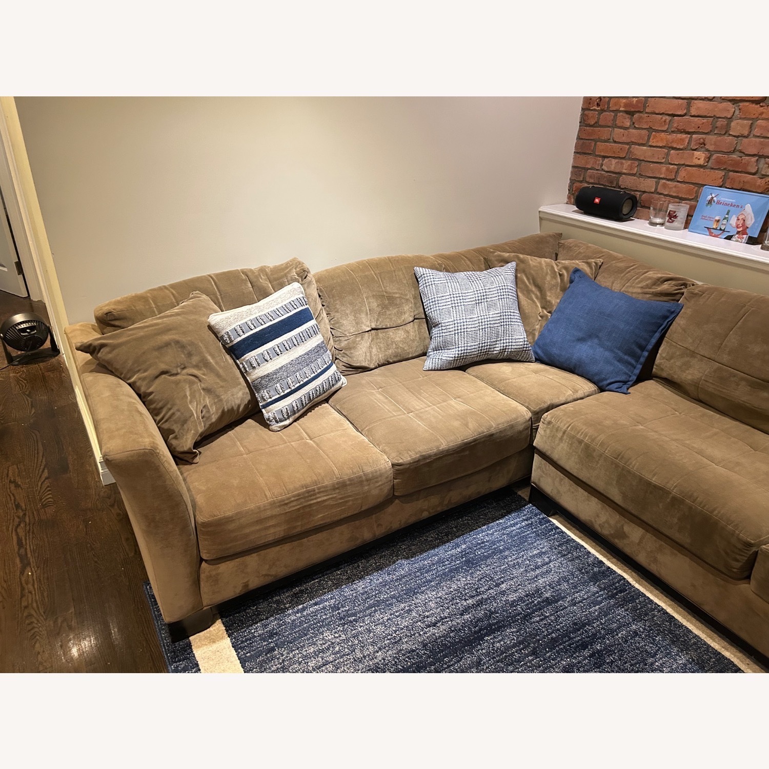 Macy’s Elliot Fabric 3-Piece Chaise Sectional  - image-8