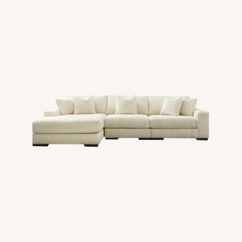Used 3 Piece Cream Sectional  for sale on AptDeco