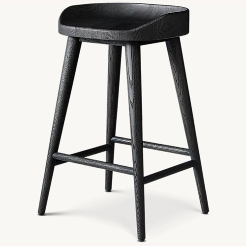 Used Restoration Hardware 1950S Danish Black Oak Counter Stools for sale on AptDeco