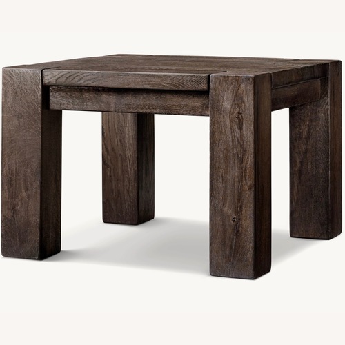 Used Restoration Hardware Reclaimed Oak Parsons Side Table for sale on AptDeco