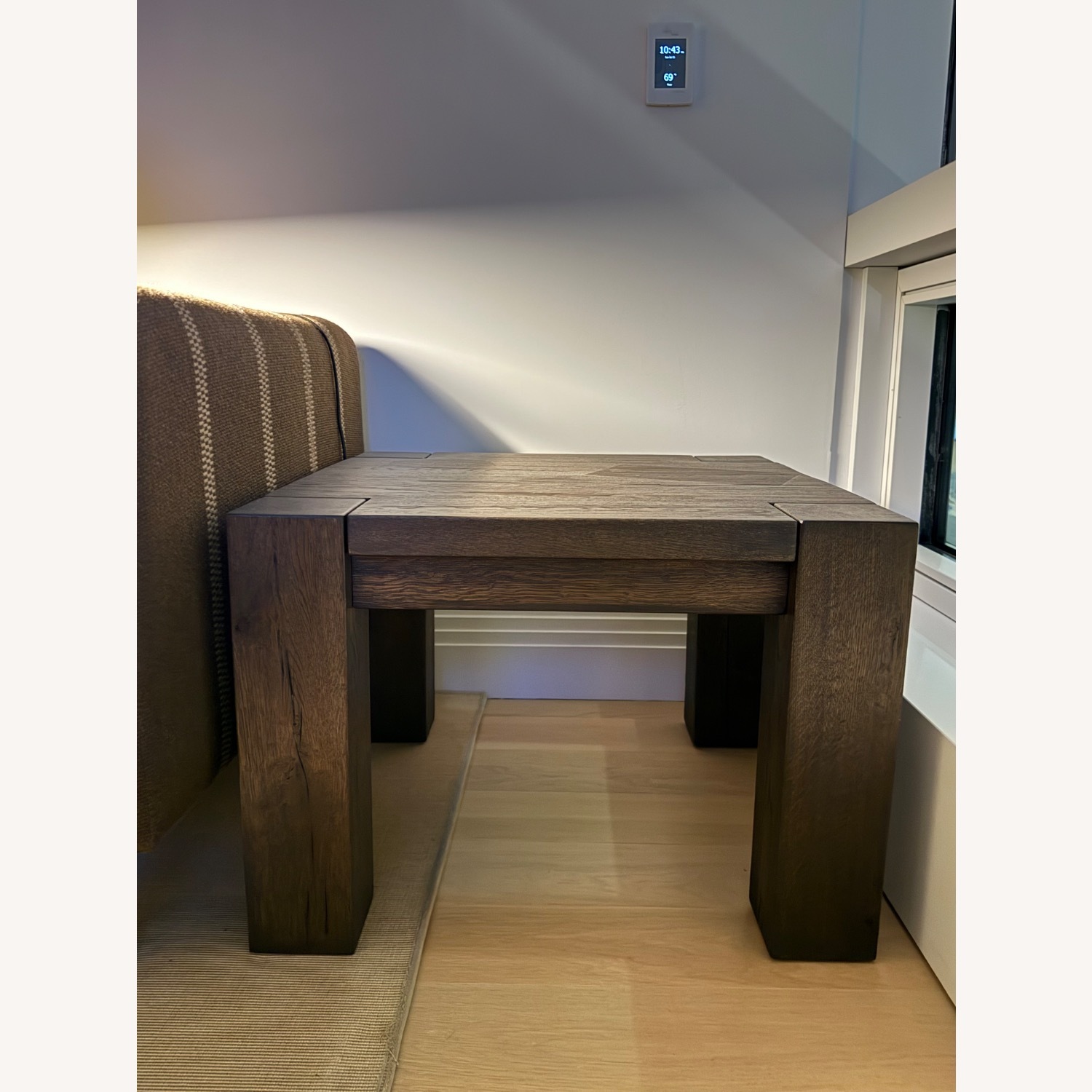 Restoration Hardware Reclaimed Oak Parsons Side Table - image-1