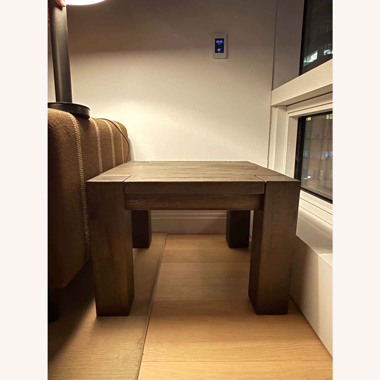 Restoration Hardware Reclaimed Oak Parsons Side Table - image-3