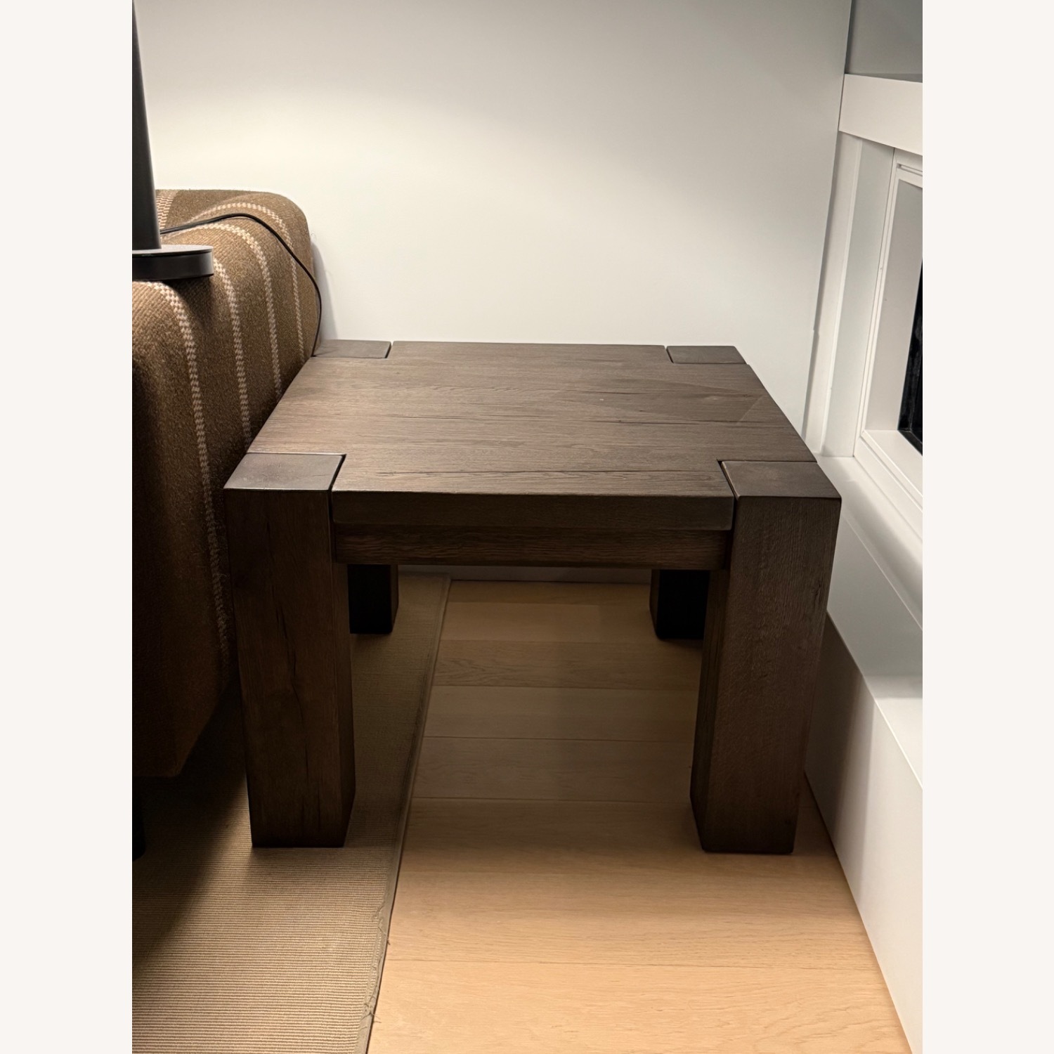 Restoration Hardware Reclaimed Oak Parsons Side Table - image-5