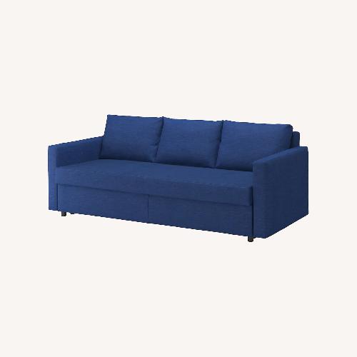 Used IKEA FRIHETEN Navy Blue Sleeper Sofa for sale on AptDeco