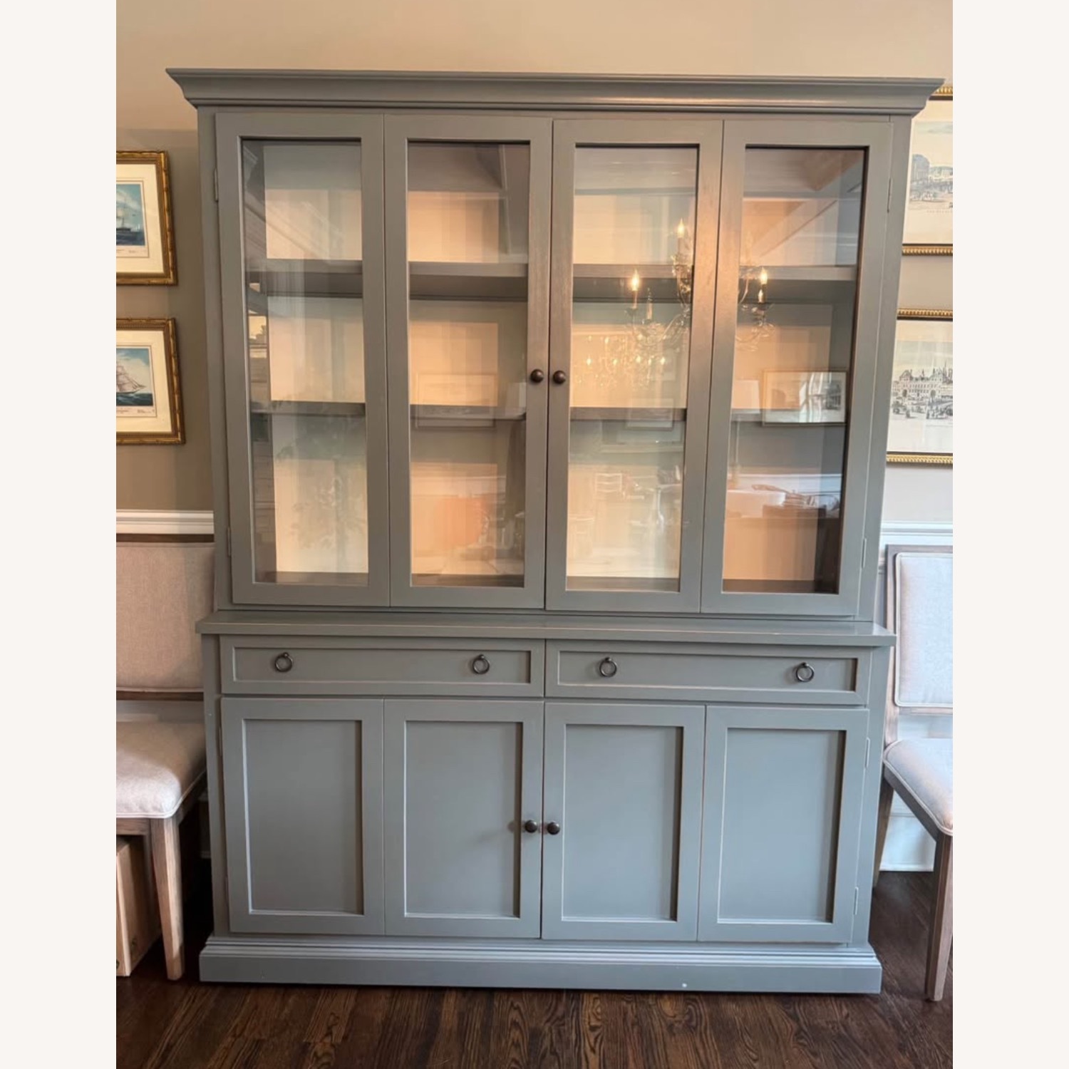 Crate & Barrel Cameo 2-Piece Cabinet - image-1