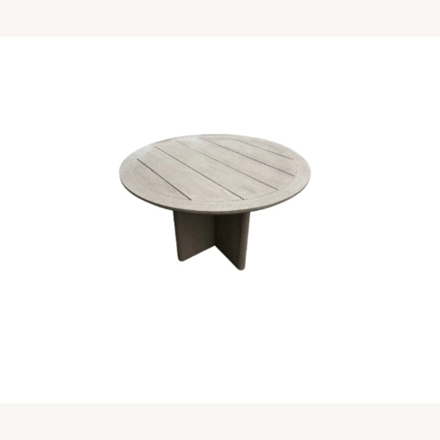 RH Balmain Round Teak Dining Table – 48" Weathered - image-10