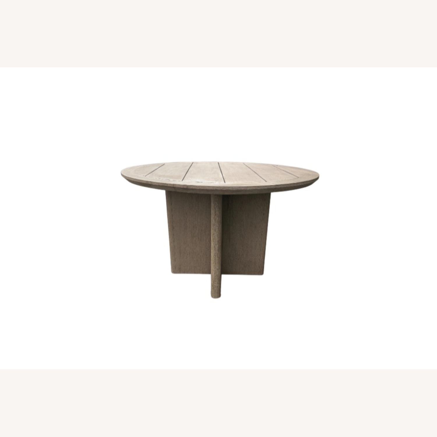 RH Balmain Round Teak Dining Table – 48" Weathered - image-7