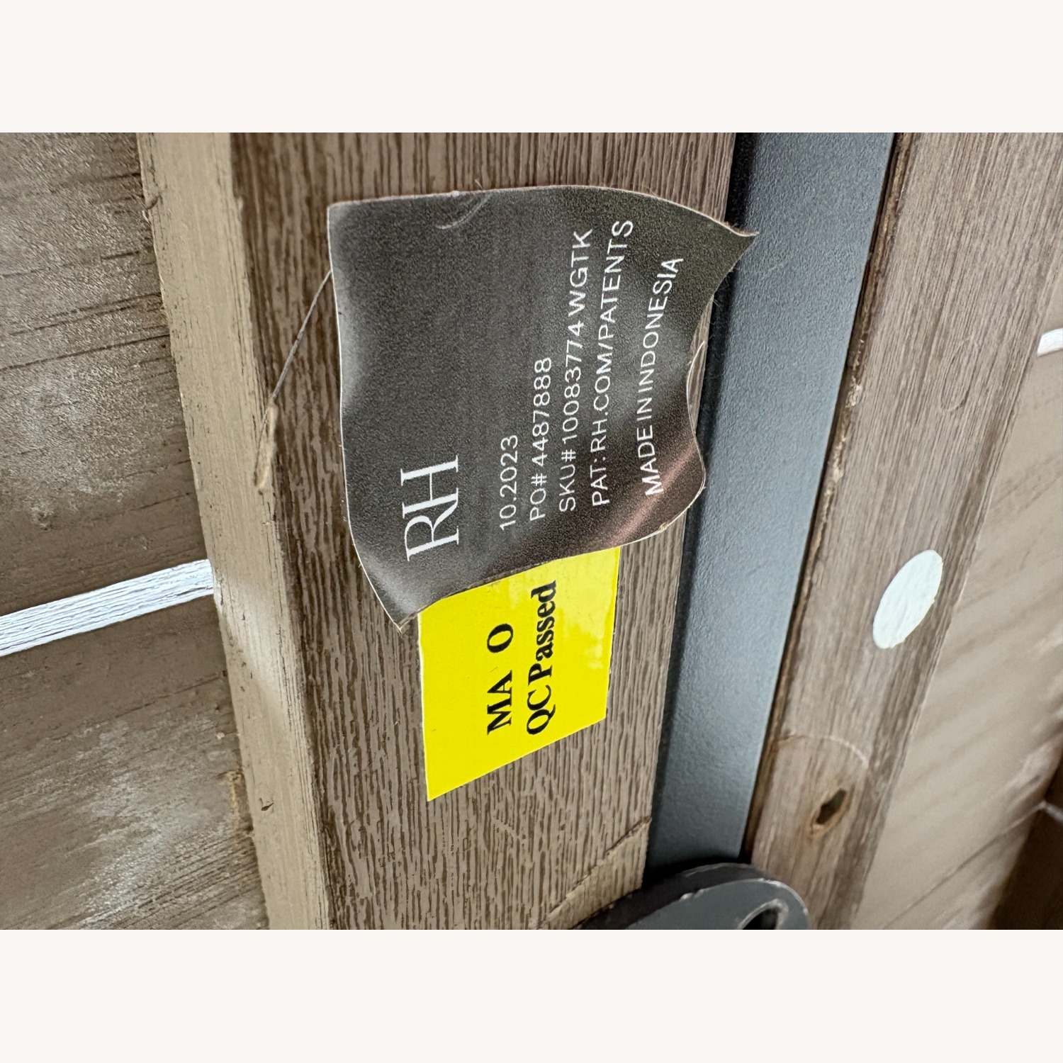 RH Balmain Round Teak Dining Table – 48" Weathered - image-2