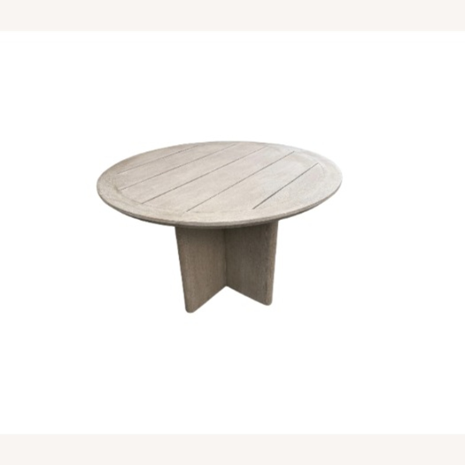 RH Balmain Round Teak Dining Table – 48" Weathered - image-14