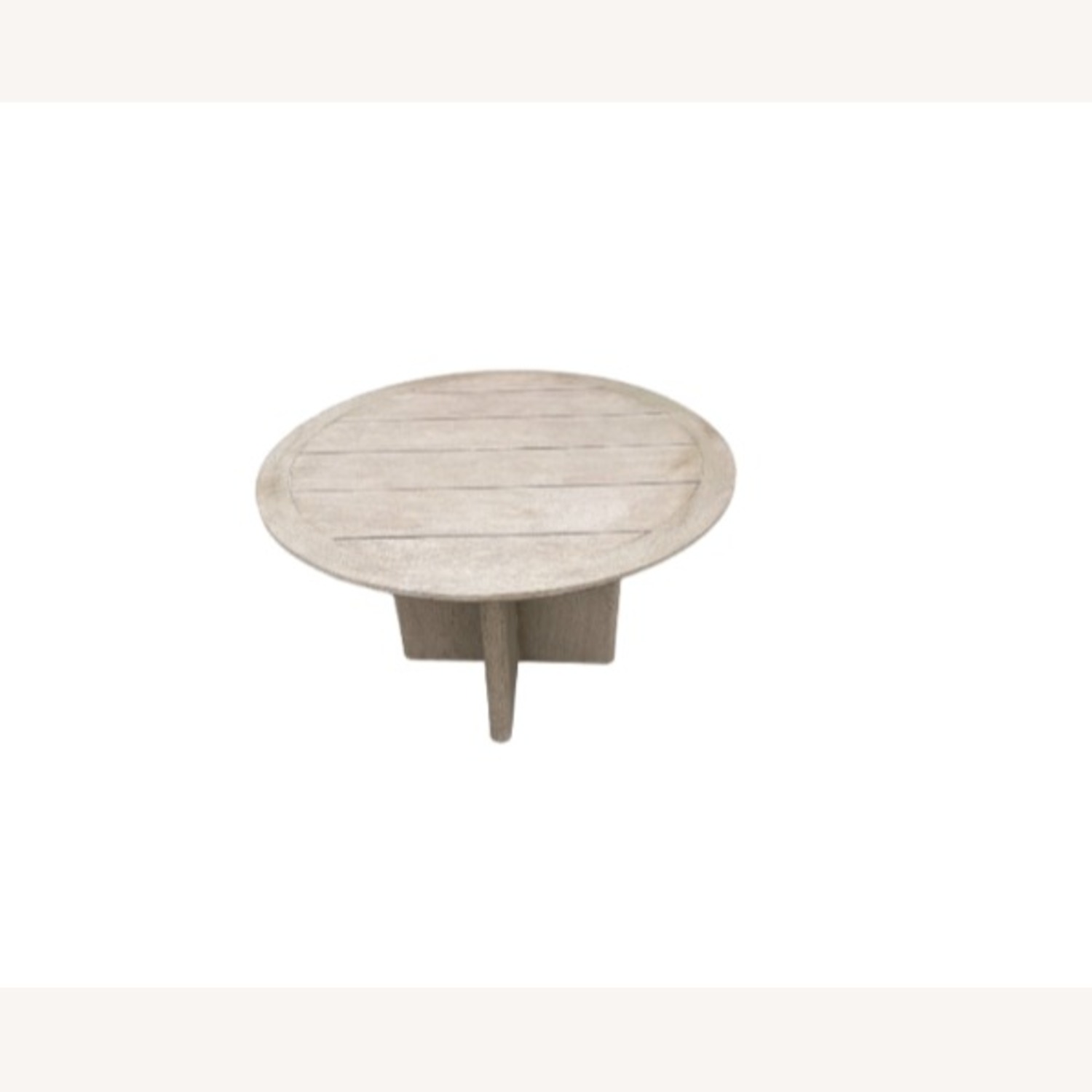 RH Balmain Round Teak Dining Table – 48" Weathered - image-13