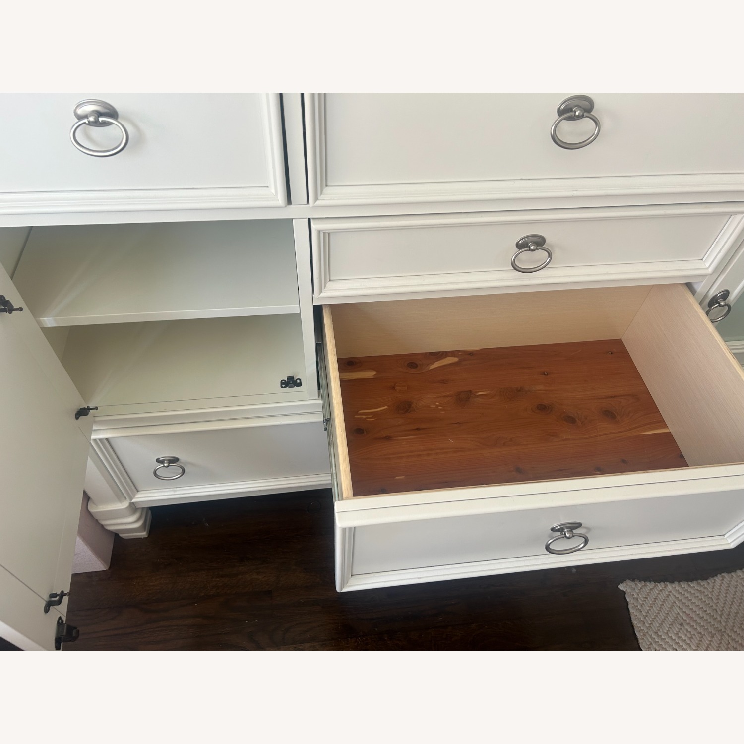 Large White Dresser with Vanity - image-4