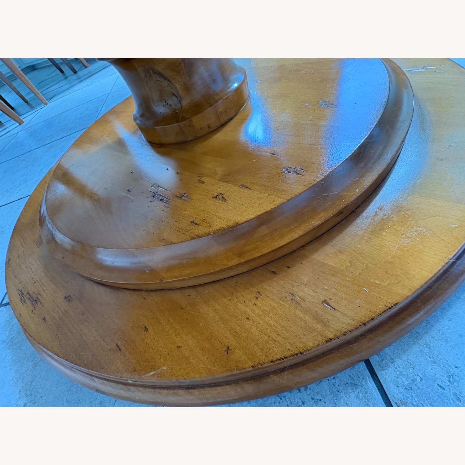 Hourglass Wood Coffee/Kitchen Table - image-6