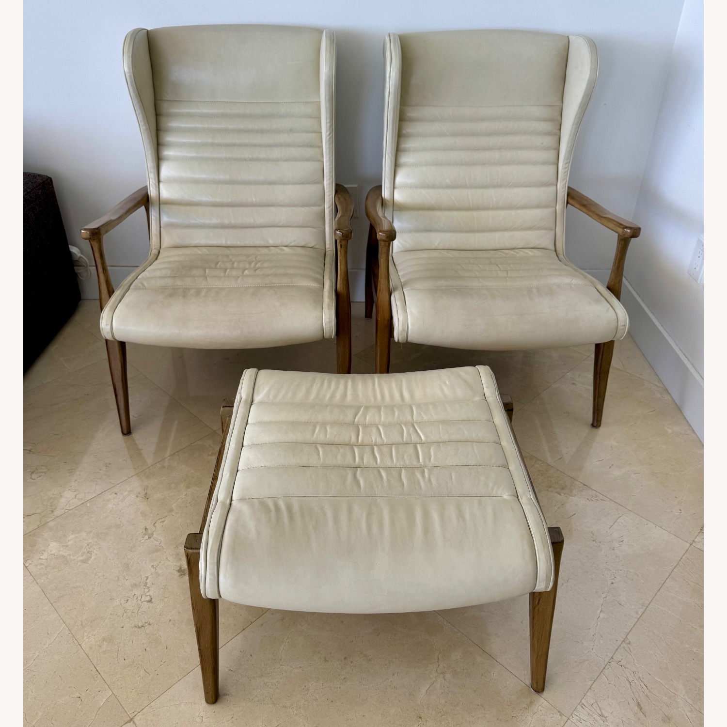 Precedent Brand - Erik Leather Ottoman - image-7