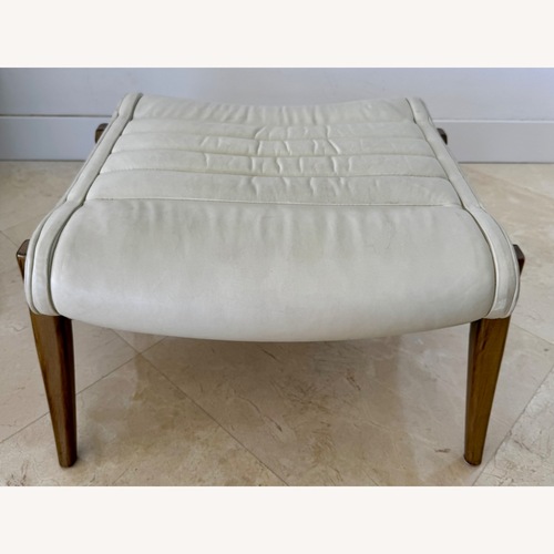 Used Precedent Brand - Erik Leather Ottoman for sale on AptDeco