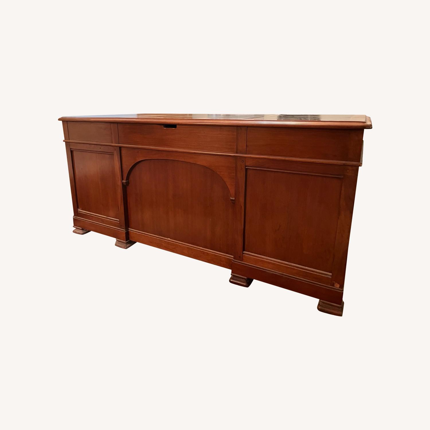 Sigh Desk and Matching Credenza - image-0
