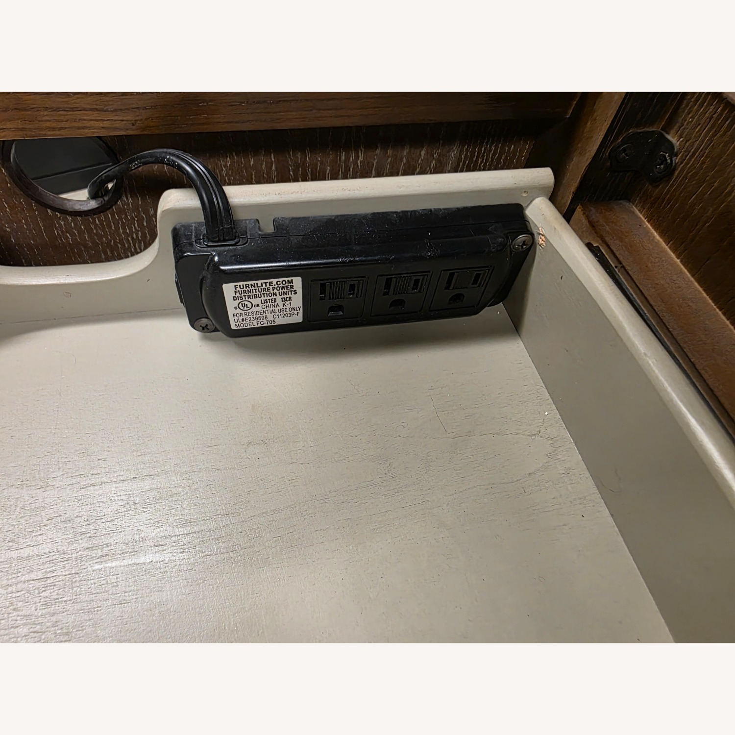 Arhaus Wooden Nightstand with Stone Top - image-8