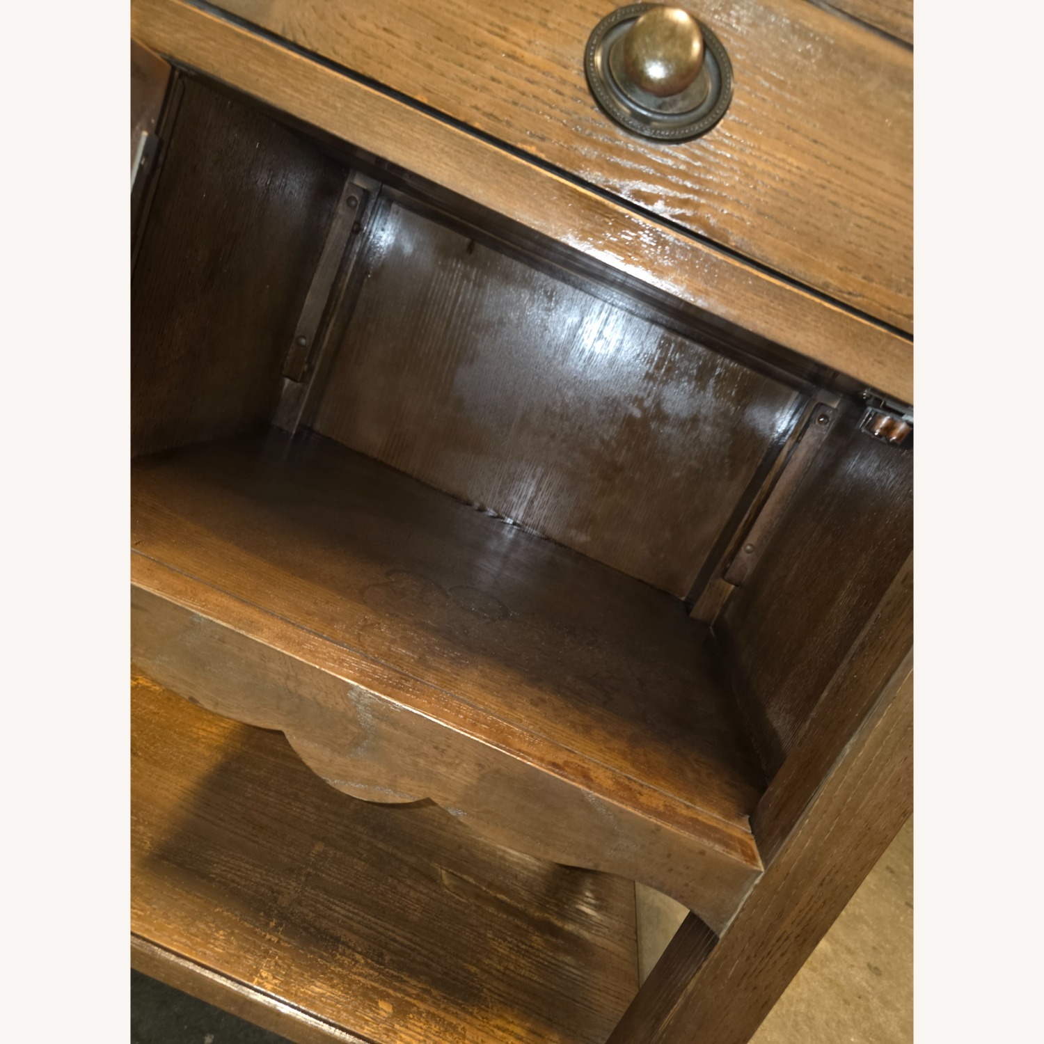 Arhaus Wooden Nightstand with Stone Top - image-10