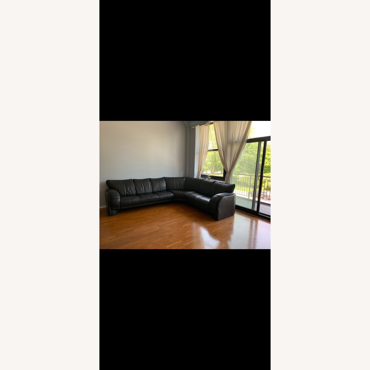 Genuine Leather Sectional - image-1