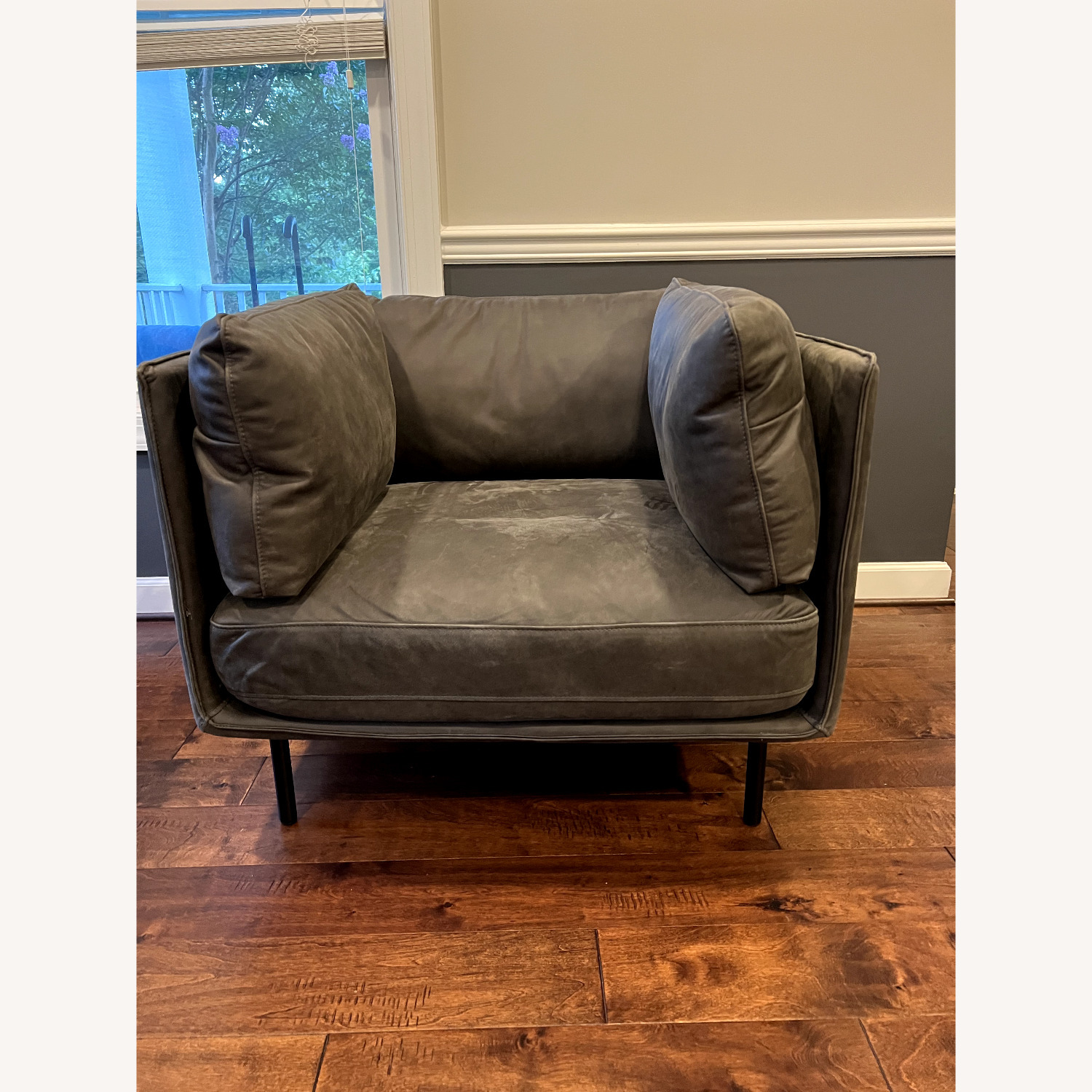 Crate & Barrel Wells Leather Chai - image-3