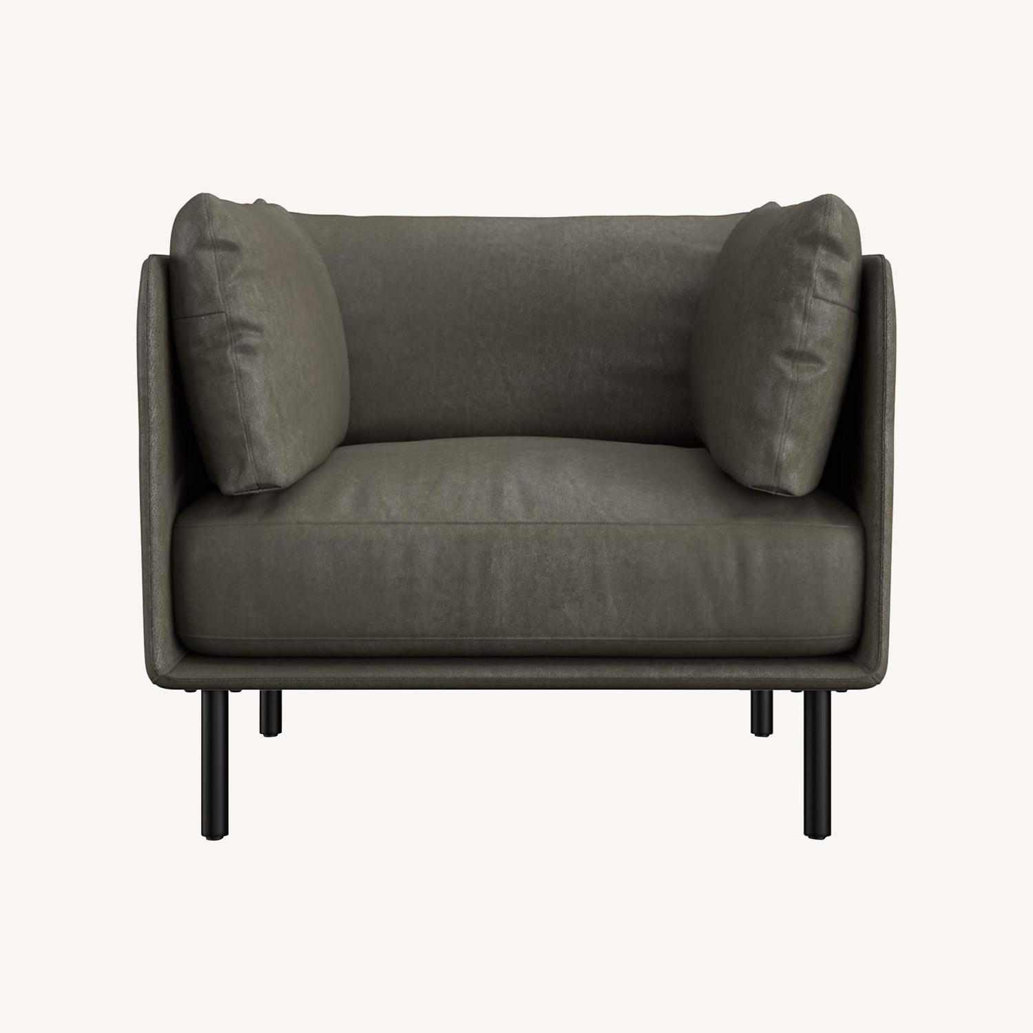 Crate & Barrel Wells Leather Chai - image-0