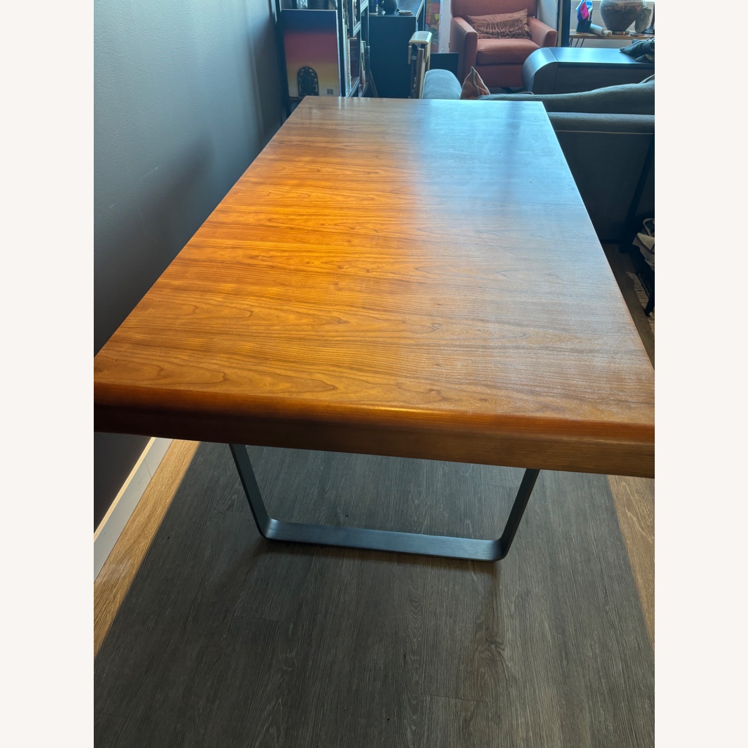 Dania Honey Cherry MCM Dining Table - image-3