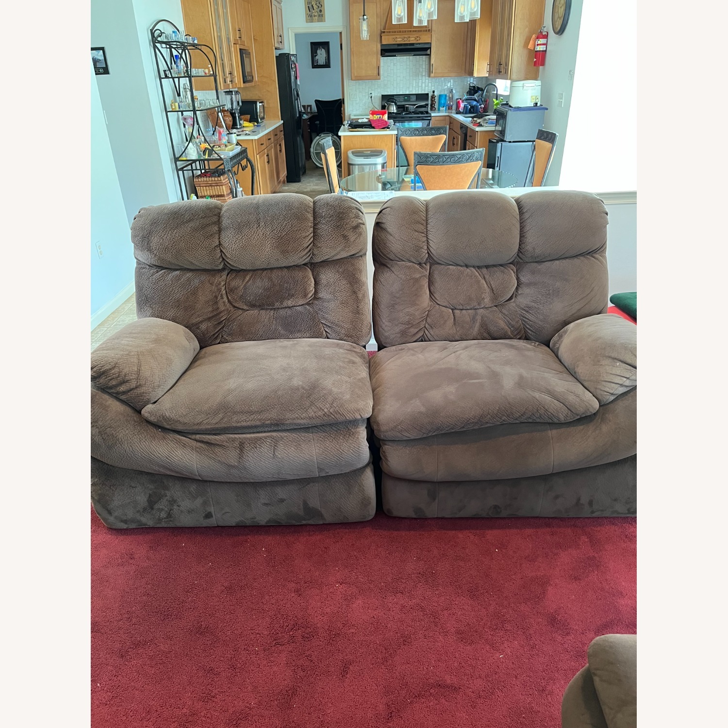 Big Softie 6 pc Sectional with no Corners - image-6