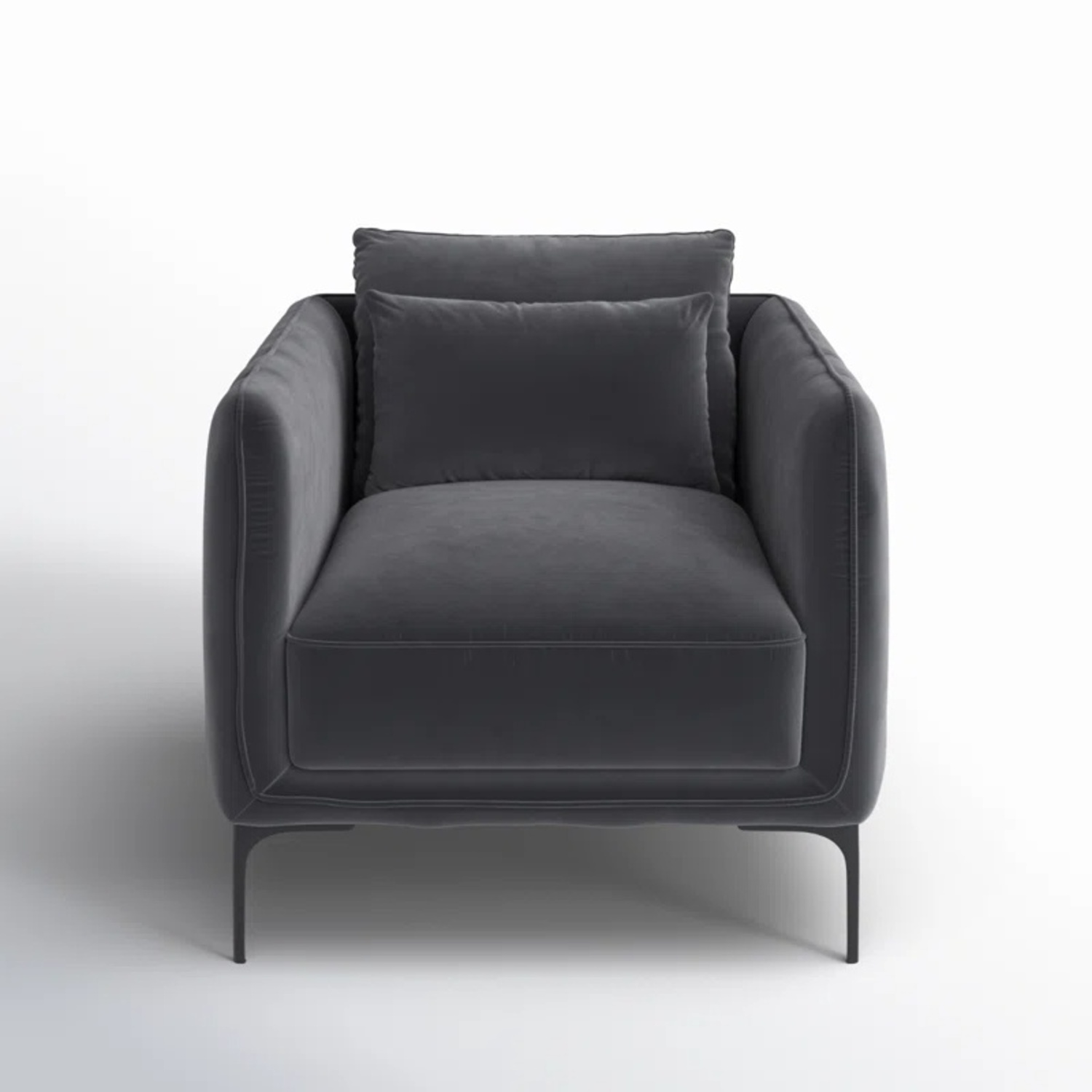 AllModern Rae Velvet Arm Chair - image-6