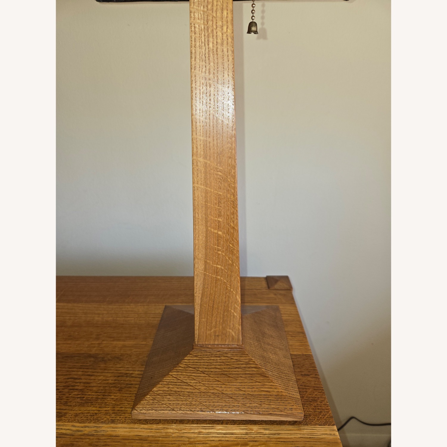 Stickley Table Lamp with Art Glass Shade - image-4