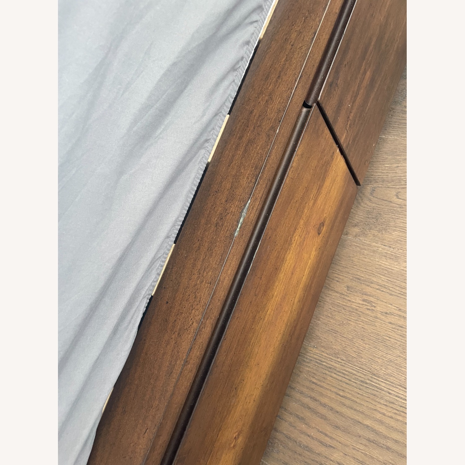 Crate and Barrel Hayden Smoke Queen Storage Bed - image-5