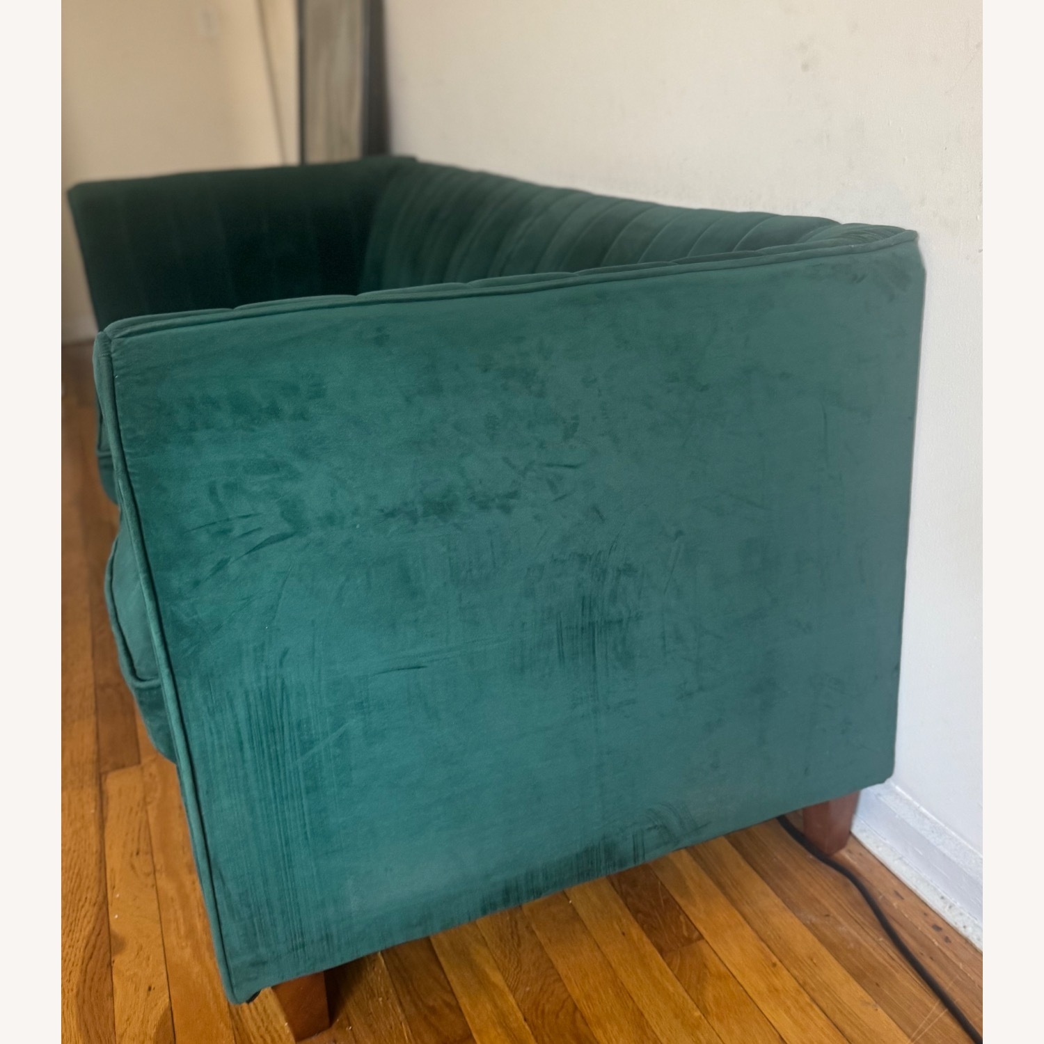 Green Velvet Sofa - image-2