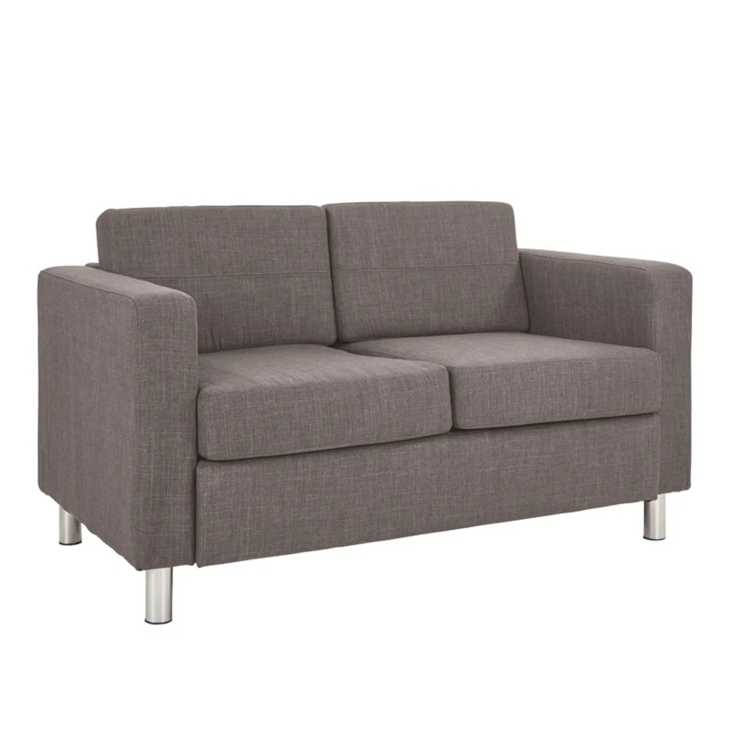 Pacific Loveseat In Cement Gray Fabric - image-5
