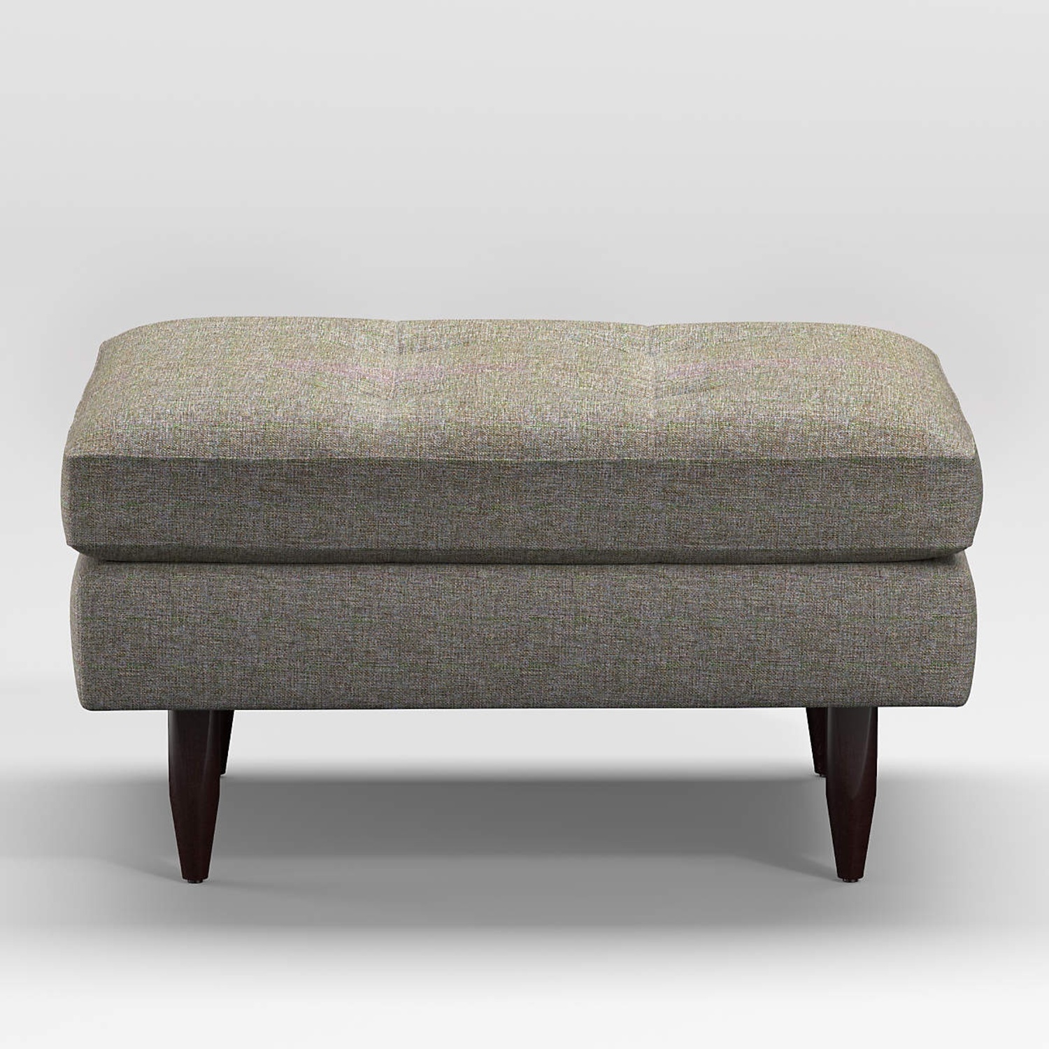 Crate & Barrel Petrie Mid Century Ottoman - image-5