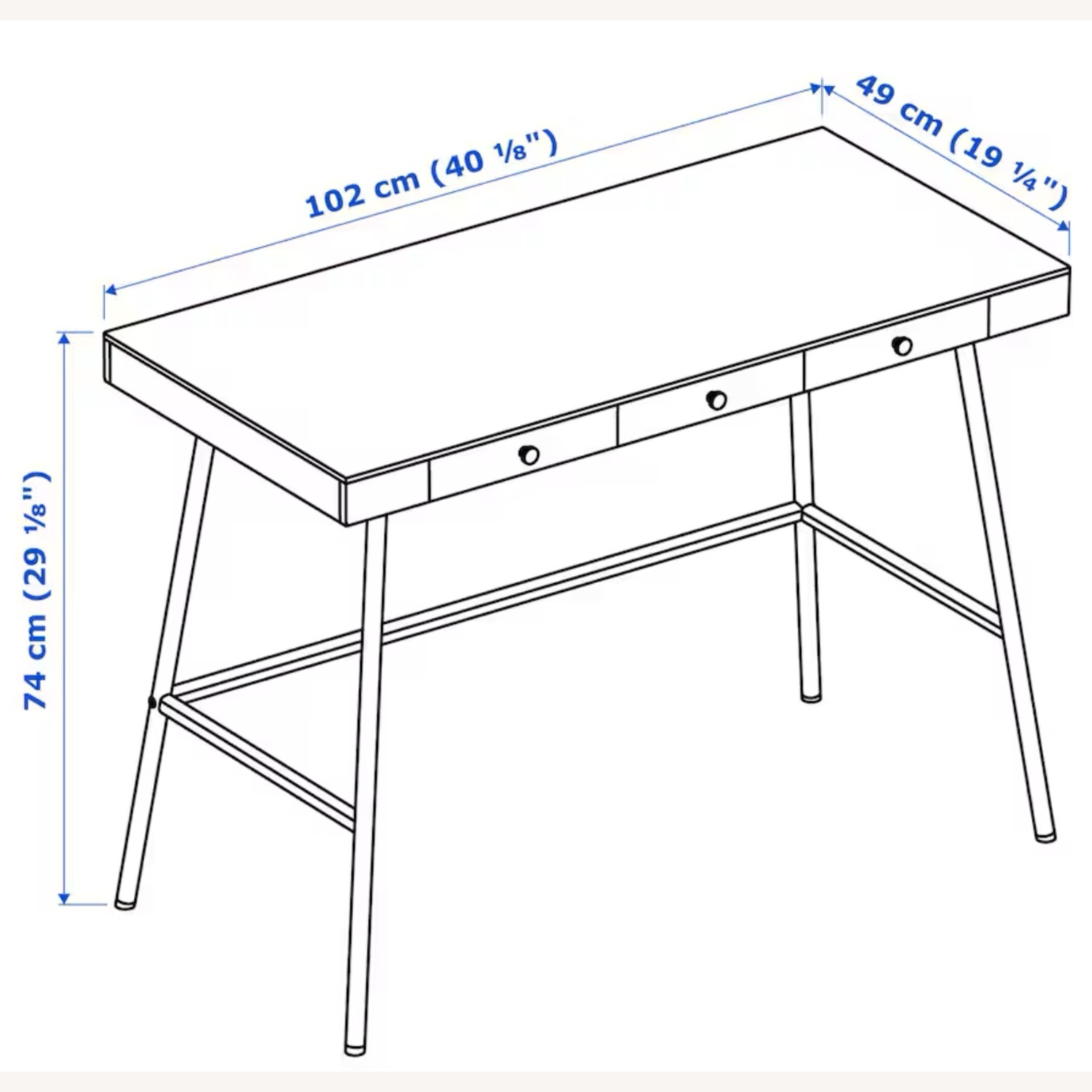 IKEA LILLASEN 机 美品 LILLÅSEN リルオーセン デスク, 竹, 102x49 cm - IKEA