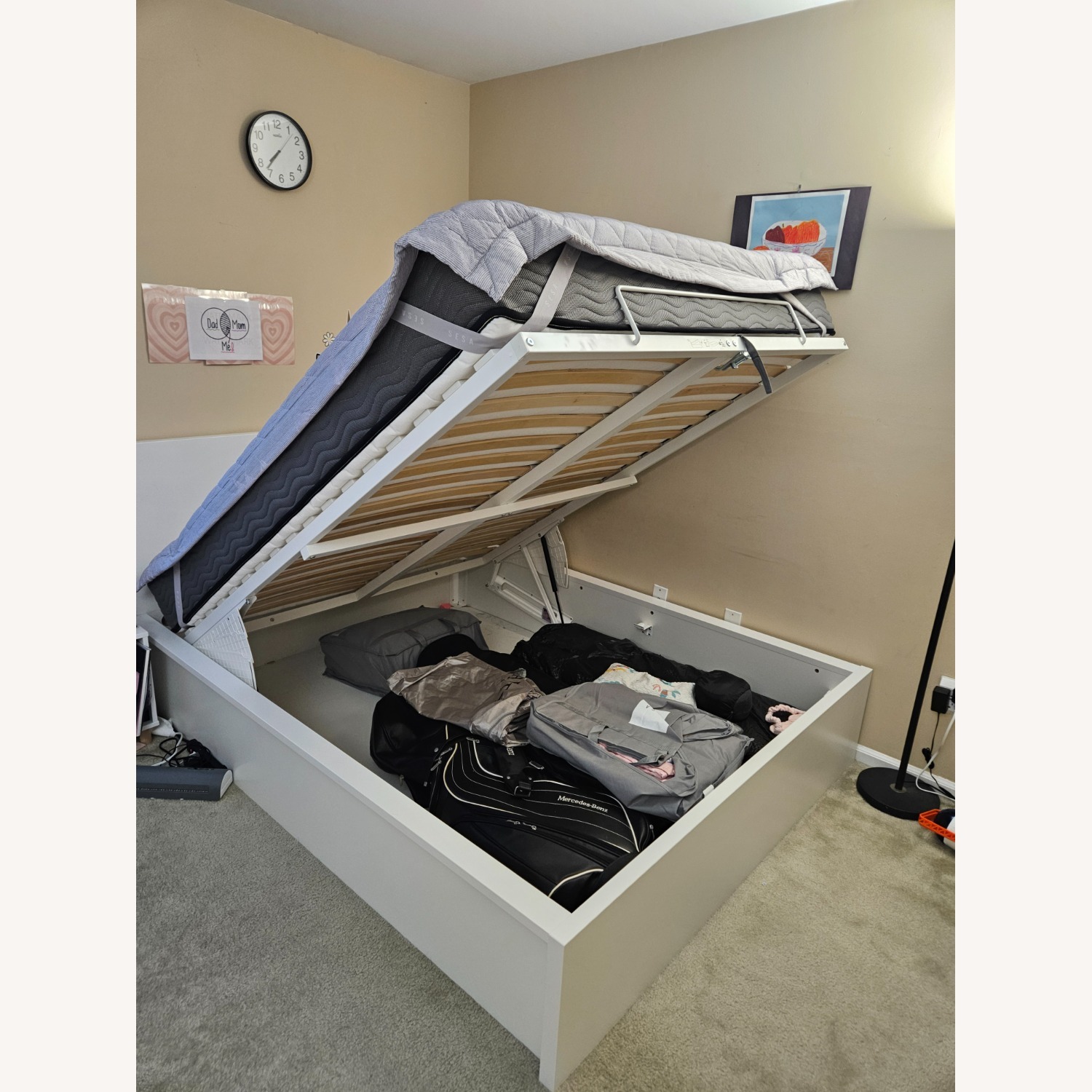 IKEA MALM Queen Size Storage Bed - AptDeco