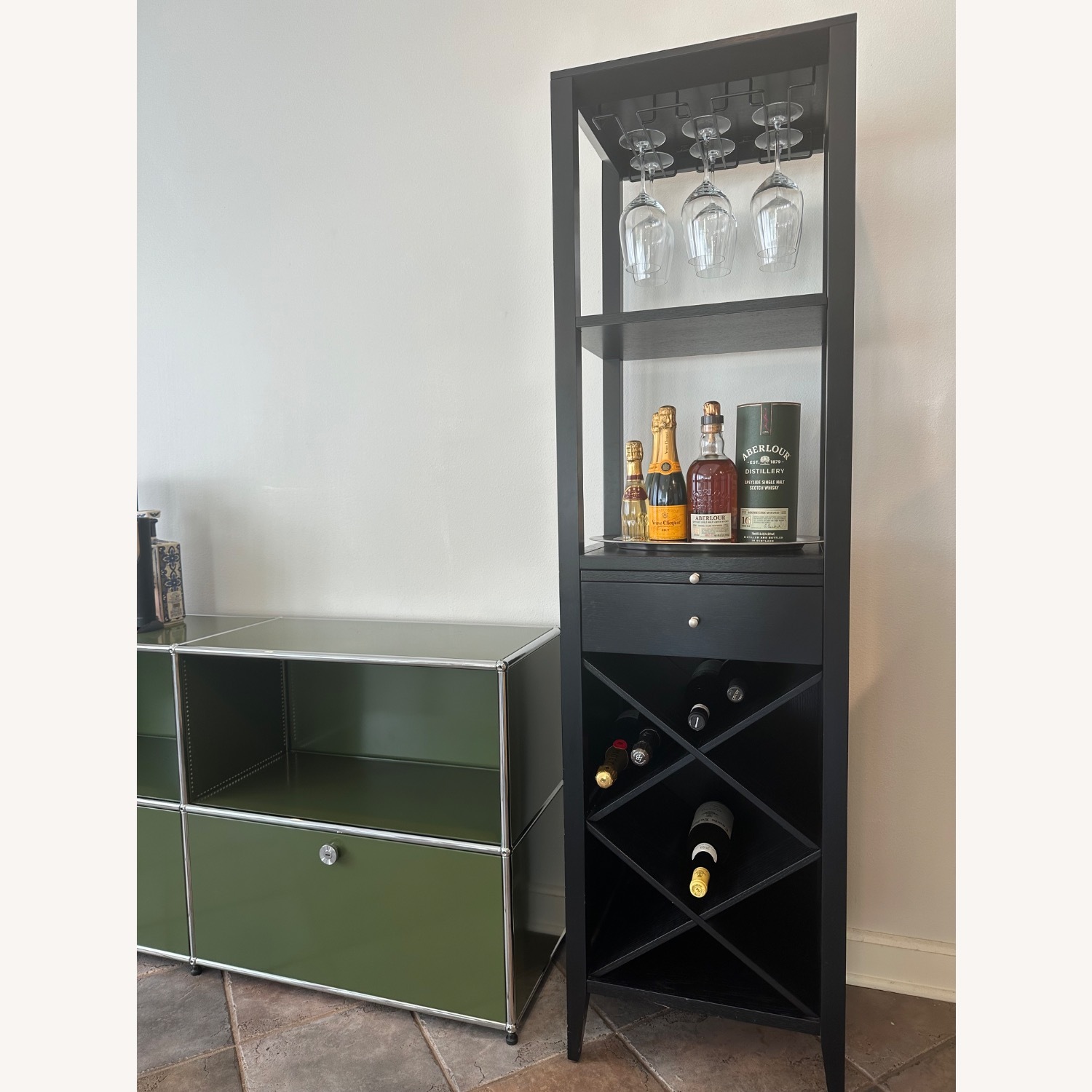 Crate & Barrel Triad Wine Tower - image-3