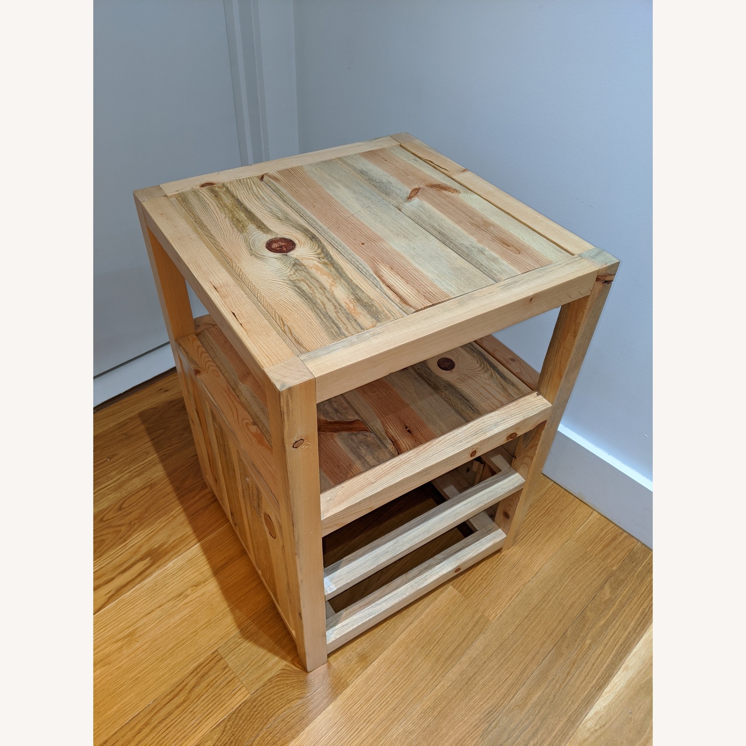 Two Reclaimed Wood Nightstands - image-3
