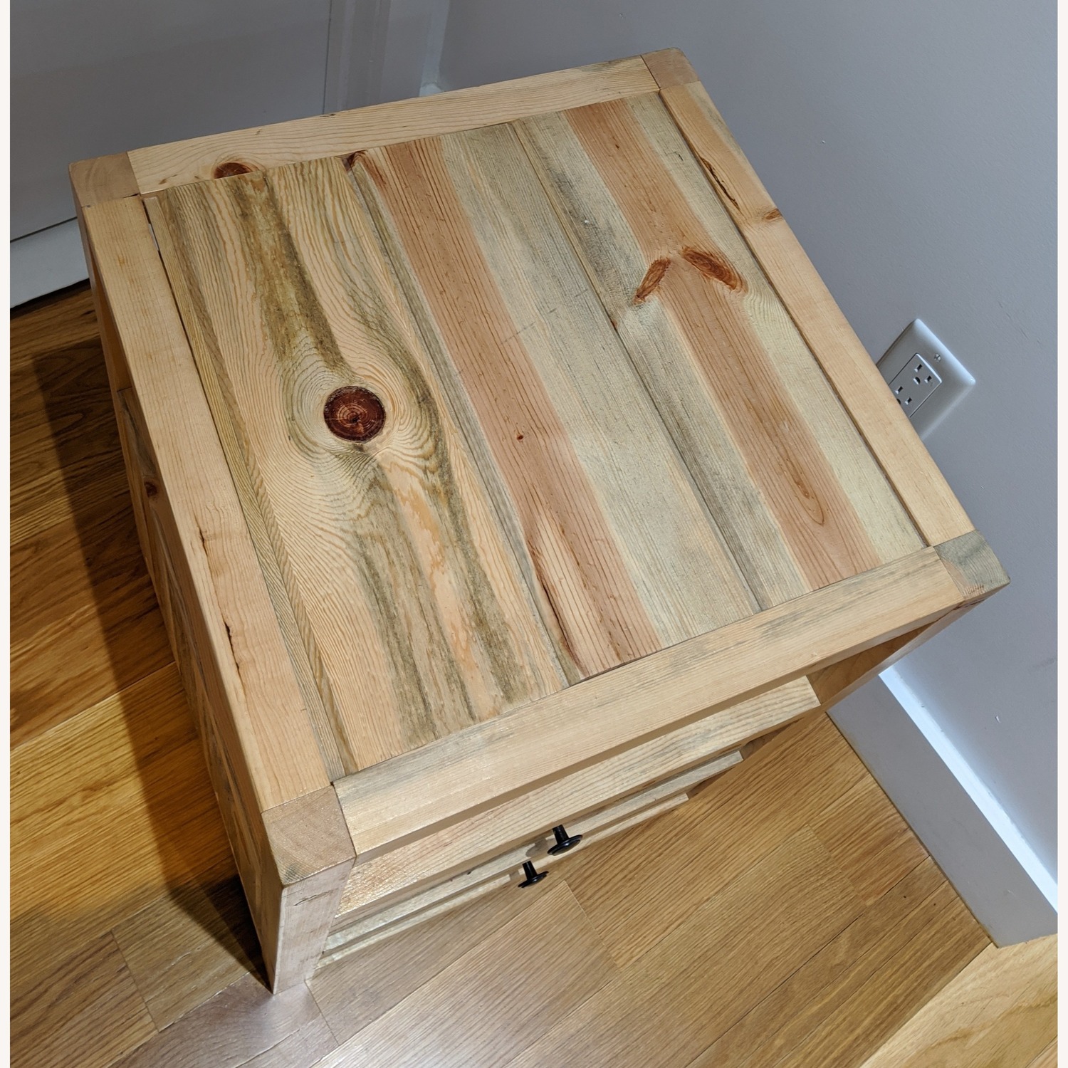 Two Reclaimed Wood Nightstands - image-4