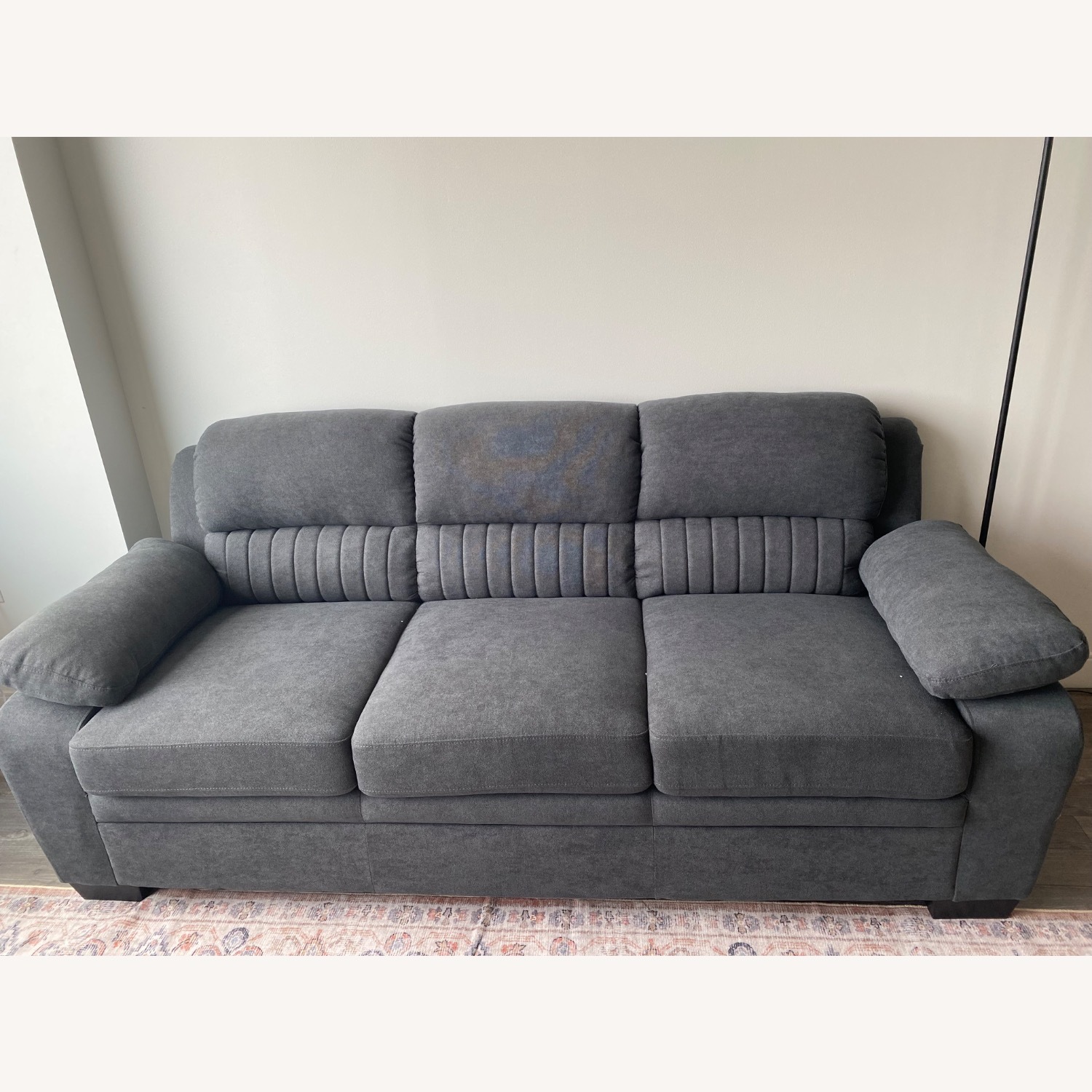 Raymour & Flanigan Felicia Sofa Dark Grey - image-1