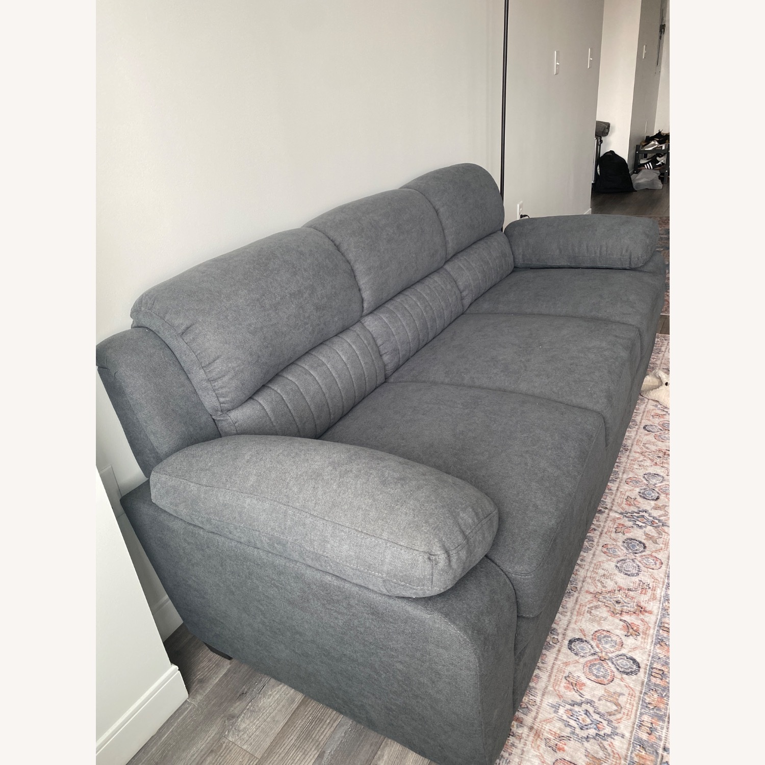 Raymour & Flanigan Felicia Sofa Dark Grey - image-3