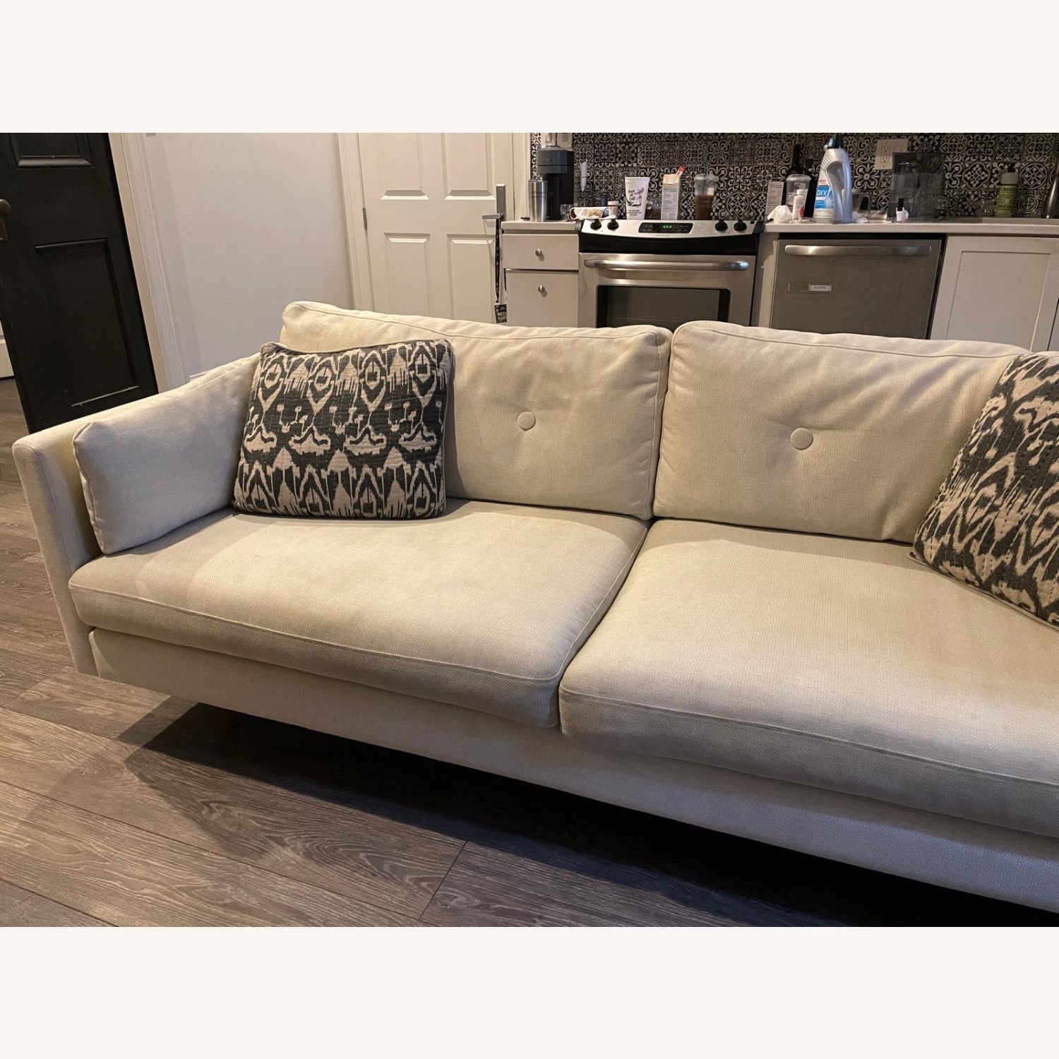 West Elm Beige Couch - image-1
